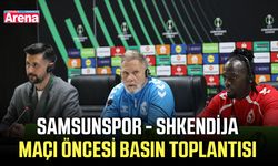 Samsunspor - Shkendija maçı öncesi basın toplantısı