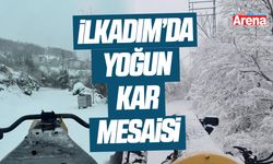 İlkadım'da yoğun kar mesaisi