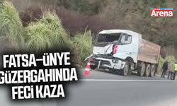 Fatsa-Ünye  tünelinden feci kaza