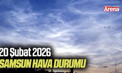 20 Şubat 2026 Samsun hava durumu