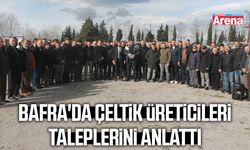 Bafra'da çeltik üreticileri taliplerini anlattı