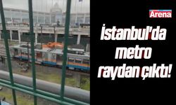 İstanbul'da metro raydan çıktı!