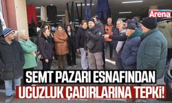 Samsun'da semt pazarı esnafından ucuzluk çadırlarına tepki!