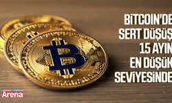 Bitcoin'de sert düşüş: 15 ayın en düşük seviyesinde!