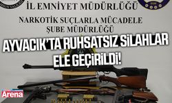 Ayvacık’ta ruhsatsız silahlar ele geçirildi!