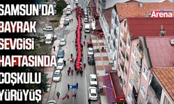 Samsun'da Bayrak Sevgisi Haftasında yürüyüş gerçekleştirildi