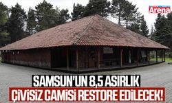 Samsun'un 8,5 asırlık Çivisiz Camisi restore edilecek!