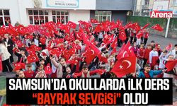 Samsun’da okullarda ilk ders “Bayrak Sevgisi” oldu