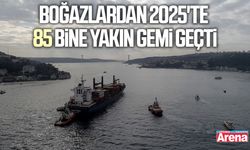Boğazlardan 2025'te 85 bine yakın gemi geçti