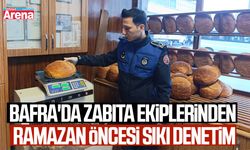 Bafra'da zabıta ekiplerinden ramazan öncesi sıkı denetim