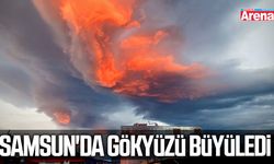 Samsun'da gökyüzü büyüledi