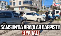 Samsun'da araçlar çarpıştı! 3 yaralı
