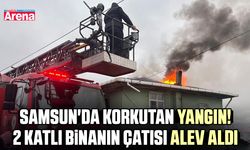 Samsun'da korkutan yangın!