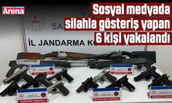 Sosyal medyada silahla gösteriş yapan 6 kişi yakalandı
