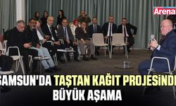 Samsun'da taştan kağıt projesinde büyük aşama