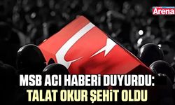 MSB’den acı açıklama: Talat Okur şehit oldu