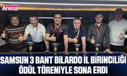 Samsun 3 Bant Bilardo İl Birinciliği ödül töreniyle sona erdi