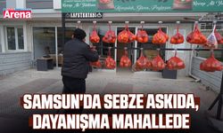 Samsun'da sebze askıda, dayanışma mahallede