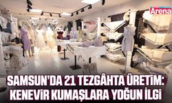 Samsun’da kadınlar kenevirle gelecek dokuyor