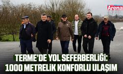 Terme’de yol seferberliği: 1000 metrelik konforlu ulaşım