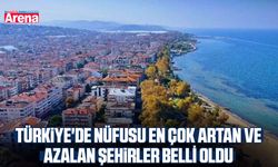 Türkiye'de nüfusu en çok artan ve azalan şehirler açıklandı