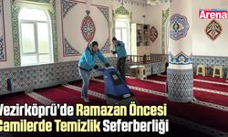 Vezirköprü’de camilerde temizlik seferberliği