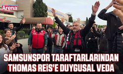 Samsunspor taraftarlarından Thomas Reis'e duygusal veda