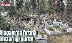 Alaçam’da fırtına mezarlığı vurdu