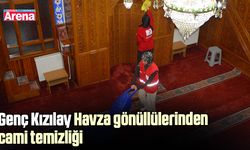 Genç Kızılay Havza gönüllülerinden cami temizliği