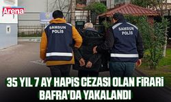 35 Yıl 7 ay hapis cezası olan firari Bafra'da yakalandı