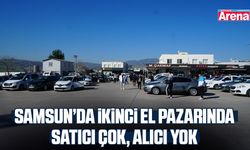 Samsun’da ikinci el pazarında satıcı çok, alıcı yok