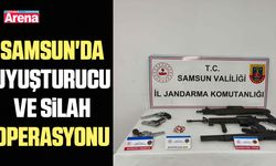 Samsun'da uyuşturucu ve silah operasyonu