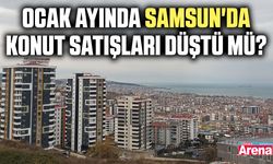 Ocak ayında Samsun'da konut satışları düştü mü?