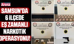 Samsun'da 6 ilçede eş zamanlı narkotik operasyonu!