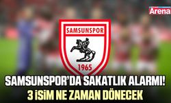 Samsunspor’da sakatlık alarmı! 3 isim ne zaman dönecek