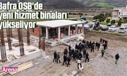 Bafra OSB'de yeni hizmet binaları yükseliyor