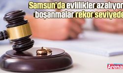 Samsun’da evlilikler azalıyor, boşanmalar rekor seviyede