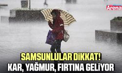 Samsunlular dikkat! Kar, yağmur, fırtına geliyor