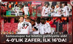 Samsunspor tur biletini galibiyetle aldı! Avrupa'da 4 gollü mesaj