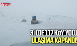 3 İlde 117 köy yolu ulaşıma kapandı!