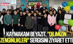 Kaymakam Beyazıt, "Dilimizin Zenginlikleri" sergisini ziyaret etti