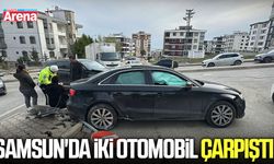 Samsun'da iki otomobil çarpıştı!