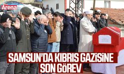 Samsun'da Kıbrıs gazisine son görev