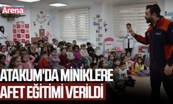 Atakum'da miniklere afet eğitimi verildi