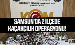Samsun'da 2 ilçede kaçakçılık operasyonu!