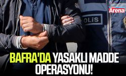 Bafra'da yasaklı madde operasyonu!
