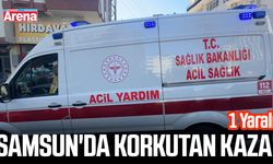 Samsun'da korkutan kaza! 1 Yaralı
