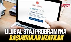 Ulusal Staj Programı'na başvurular uzatıldı!
