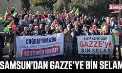 Samsun'dan Gazze’ye bin selam
