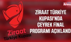 Ziraat Türkiye Kupası'nda çeyrek final programı açıklandı